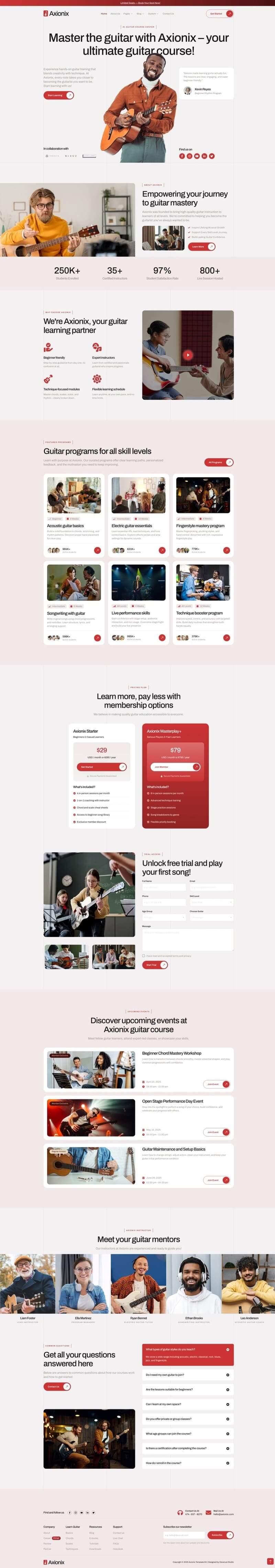 guitar course home